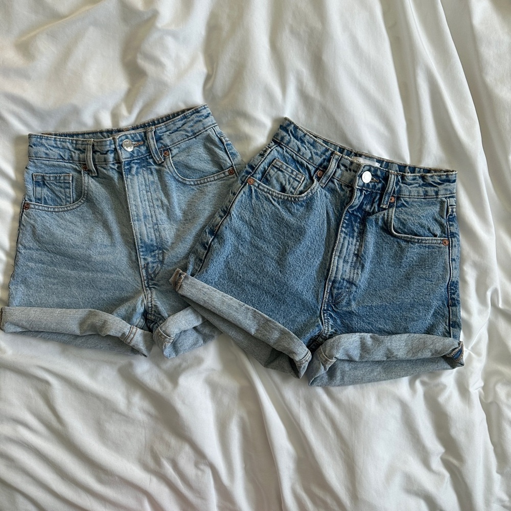 Zara Blue Denim Jean Shorts - they are perfection!